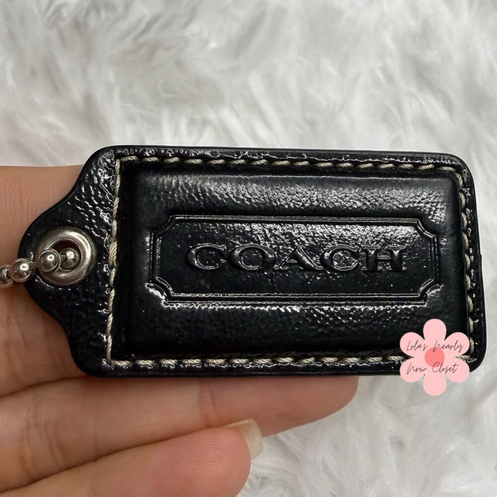 2" COACH Fob Bag Charm Hang tag Hangtag